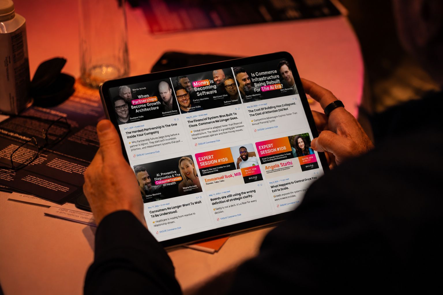 Newsletter preview on tablet